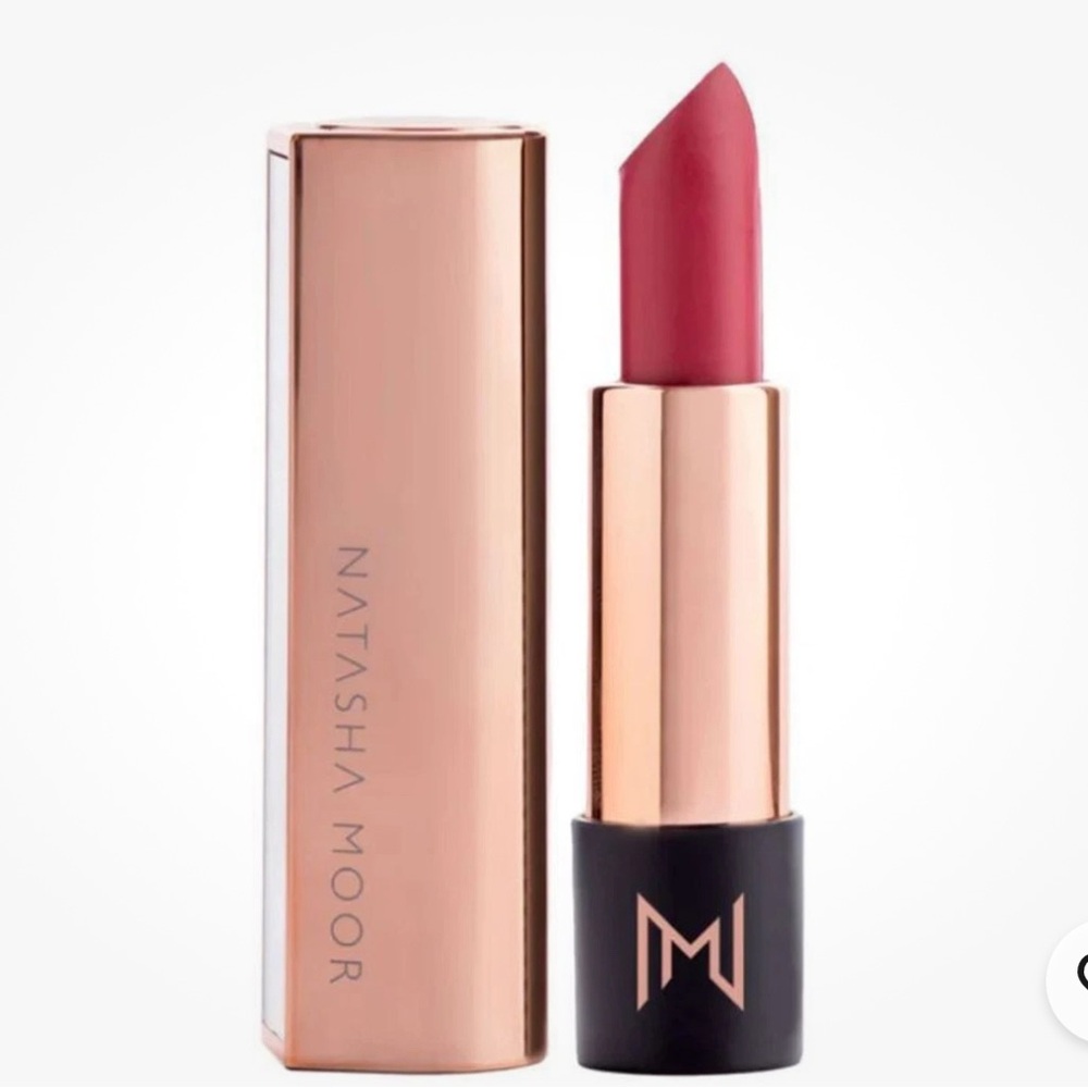 Natasha Moor Cosmetics Silk Suede Lipstick, Ambition Qty 2 NEW.